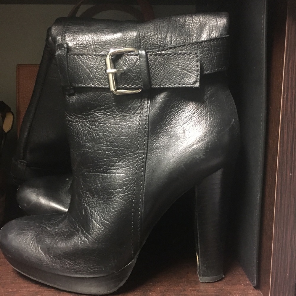 Slouchy Biker Platform Zippered Boots